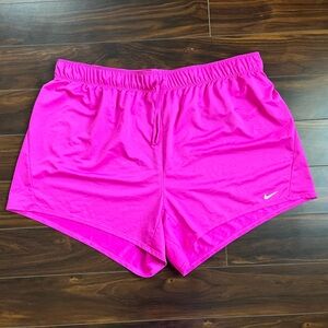 Nike Women's Pink Athletic Running Shorts, 2X